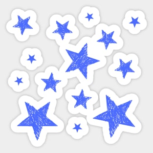 Blue Stars Sticker